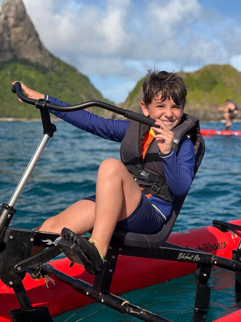 Imagem do passeio de bike aquatica