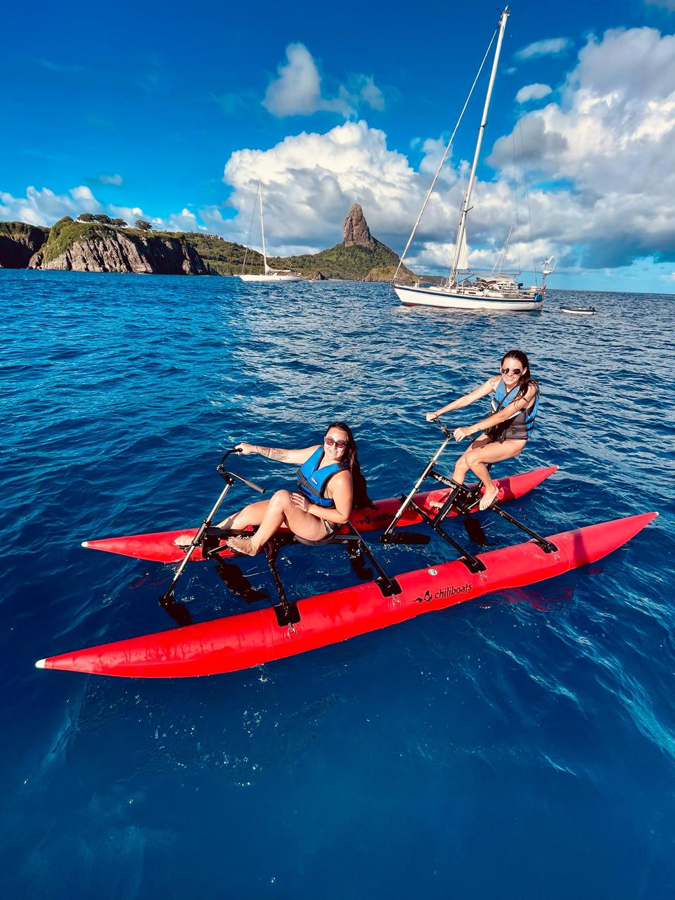 Imagem do passeio de bike aquatica