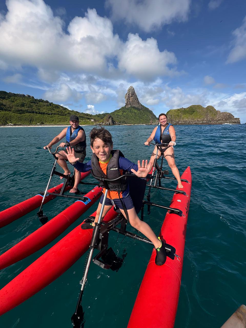 Imagem do passeio de bike aquatica