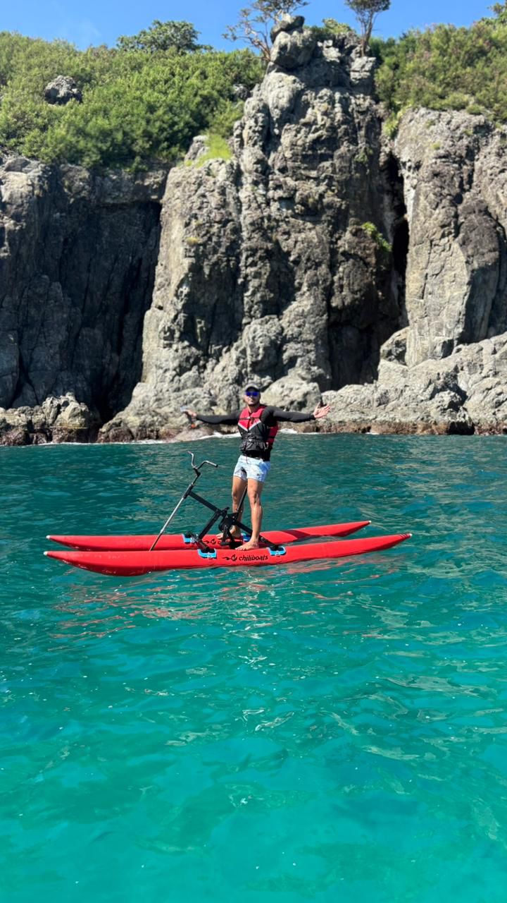 Imagem do passeio de bike aquatica